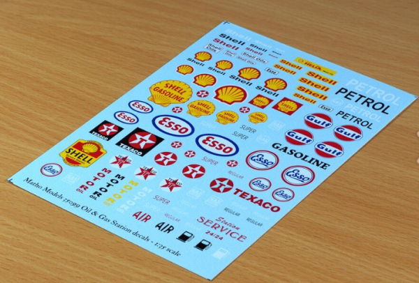 MM35099 Dekorbogen Oil & Gas Station Logos 1:35