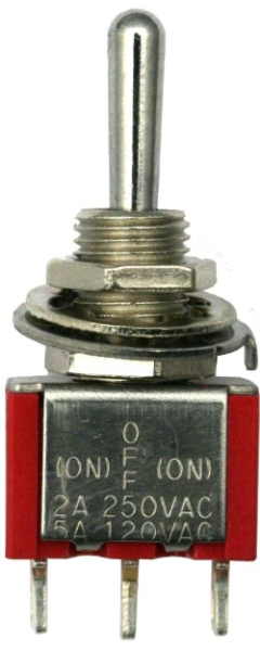 70714 Tastschalter 3 Positionen 2 x Tastend (Miniatur Kippschalter 1 x UMMT)