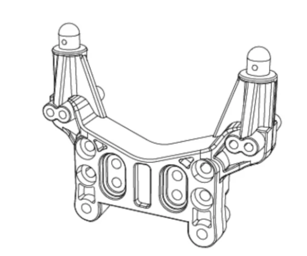 MJX-16180C MJX/Hyper 1:16 Dämpferbrücke hinten Truggy