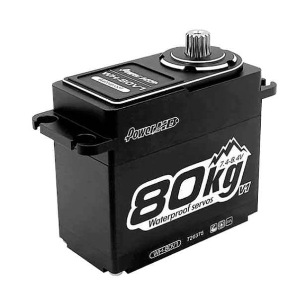 PHD033 Servo Power HD WH-80V1 1/5 WP HV Steel Digital 80.0KG/0.16sec@8.4V