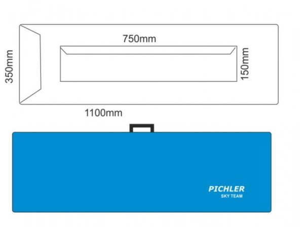 17701 Flächenschutztaschen Sky Team 1100 x 350 mm (VE=1 Paar)