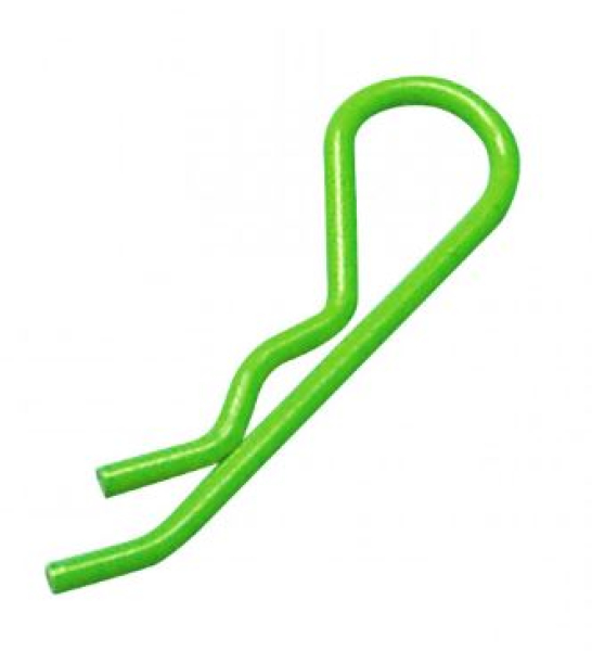 RS026G Karosserieclips Leuchtend Grün 1/8 (6 Stk.)