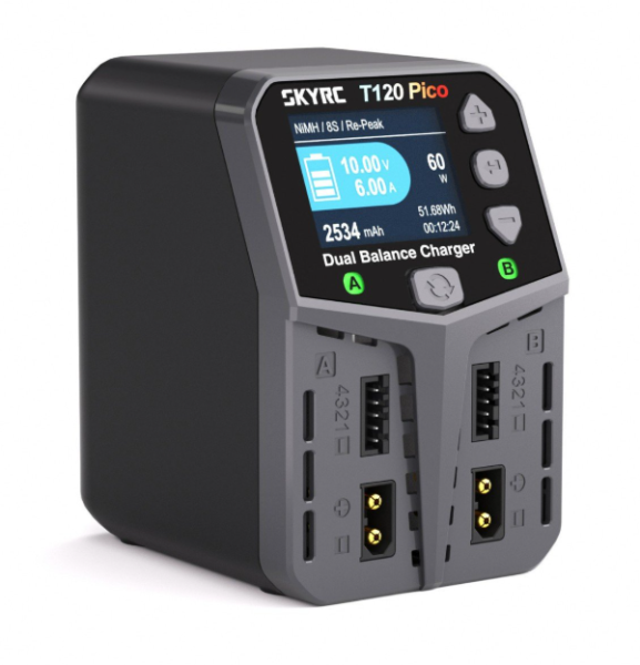 SK100236-91 SkyRC Duo-Lader T120 Pico AC 2 x 60W