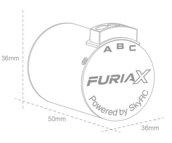 SK400035-03 SkyRC FuriaX Supa 3650 3600kV Motor