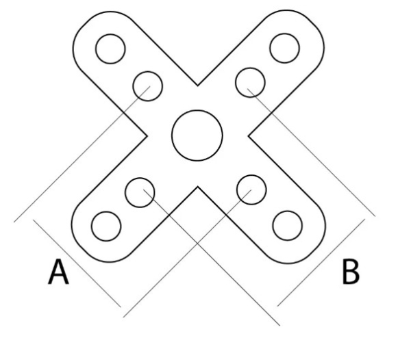 212616 Montagekreuz Torcster Red L5055/7-410 370g