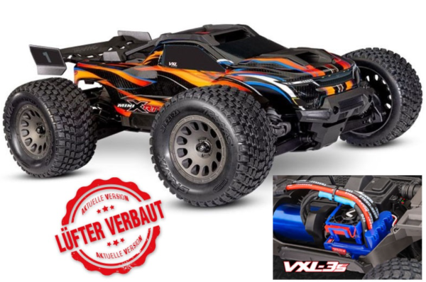 TRX108076-1-ORNG MINI-XRT 3S-Power 4x4 orange 1/16 Monster-Truck RTR