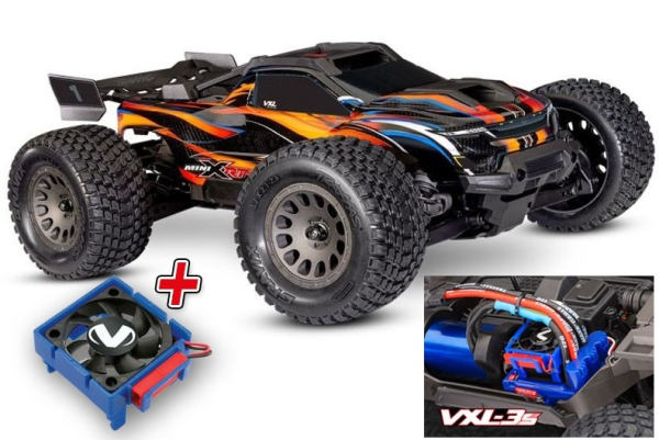 TRX108076-1-ORNG MINI-XRT 3S-Power 4x4 orange 1/16 Monster-Truck RTR