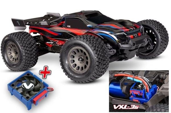 TRX108076-1-RED MINI-XRT 3S-Power 4x4 grün 1/16 Monster-Truck RTR