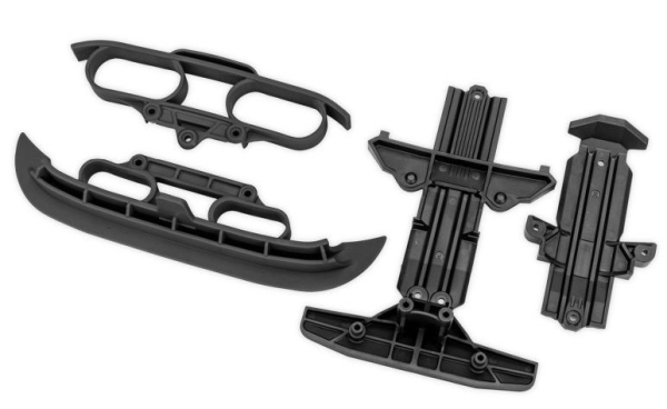 TRX10837-BLK TRX Mini-Rally Bumper+Skid -breit- 4tlg.