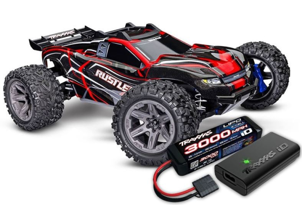 TRX67164-4ZRED TRAXXAS Rustler 4x4 BL-2S rot 1/10 Stadium-Truck RTR