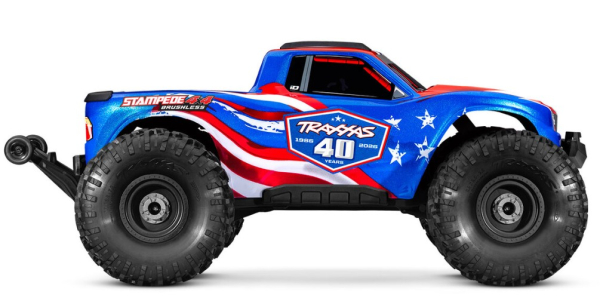TRX67454-4-40TH Stampede 1/10 4x4 Stadium-Truck 40TH Edition RTR VX3 Brushless, HD