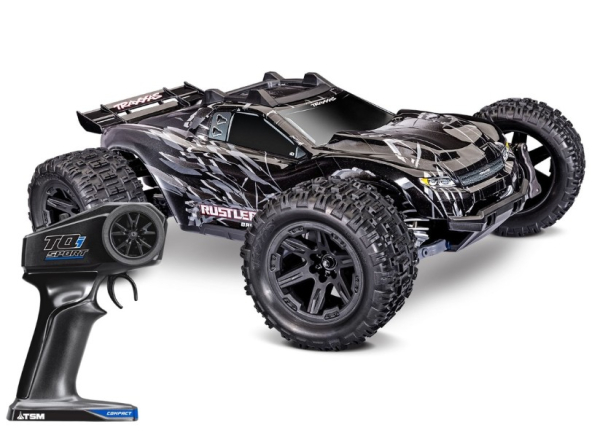 TRX67464-4-BLK Rustler 1/10 4x4 Stadium-Truck schwarz RTR VX3