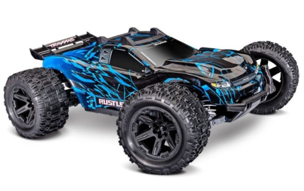 TRX67464-4-BLUE Rustler 1/10 4x4 Stadium-Truck blau RTR VX3