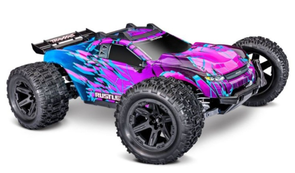TRX67464-4-PRPL Rustler 1/10 4x4 Stadium-Truck purple  RTR VX3