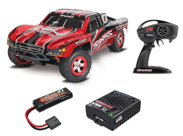 TRX70054-8RED Slash 4x4 rot 1/16 Short-Course RTR Brushed,