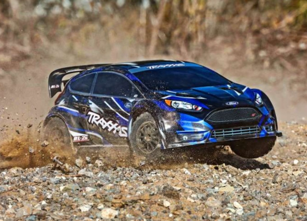 TRX74154-4BLUE TRAXXAS 1/10 Ford Fiesta ST 4x4 Brushless BL-2S Rally RTR