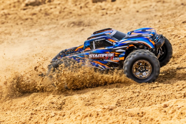 TRX90376-4-ORNG Traxxas Stampede 4x4 VXL Monster Truck 1/10 RTR HD