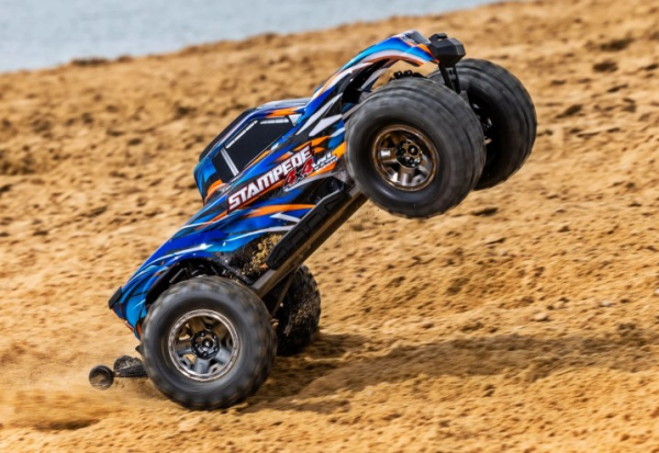 TRX90376-4-ORNG Traxxas Stampede 4x4 VXL Monster Truck 1/10 RTR HD