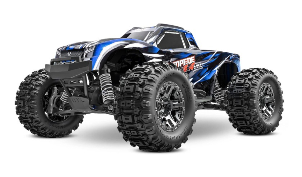 TRX90376-4-BLUE Traxxas Stampede 4x4 VXL Monster Truck 1/10 RTR HD