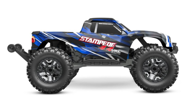 TRX90376-4-BLUE Traxxas Stampede 4x4 VXL Monster Truck 1/10 RTR HD