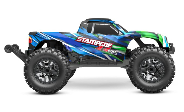 TRX90376-4-GRN Traxxas Stampede 4x4 VXL Monster Truck 1/10 RTR HD