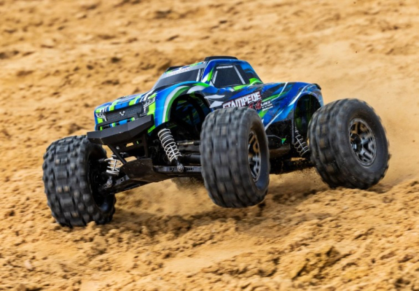 TRX90376-4-GRN Traxxas Stampede 4x4 VXL Monster Truck 1/10 RTR HD