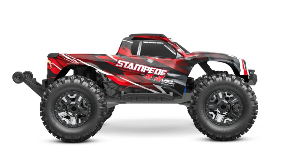 TRX90376-4-RED Traxxas Stampede 4x4 VXL Monster Truck 1/10 RTR HD