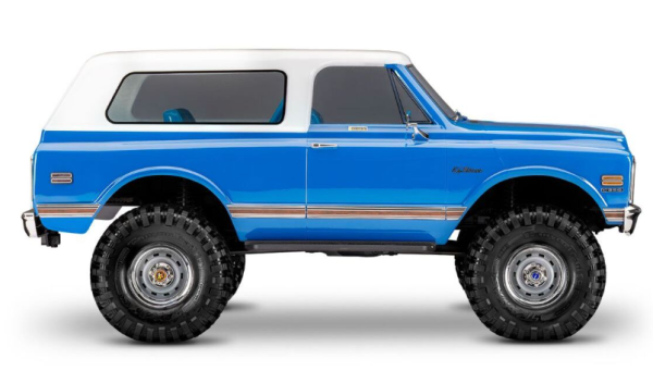 TRX91076-4-BLUE TRX-4 72 Chevy Blazer blau 1/10 Crawler RTR mit Interieur, Brushed, Clipless