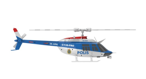 217014 Torcster Hubschrauber Bell 206 Jet Ranger Polis Pro Brushless 6G/3D 312mm RTF