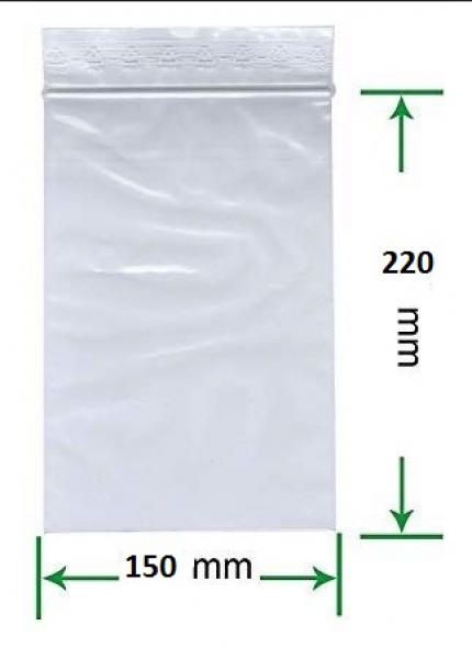 PE150x220 Verschlußbeutel PE 150x220 mm 10Stück