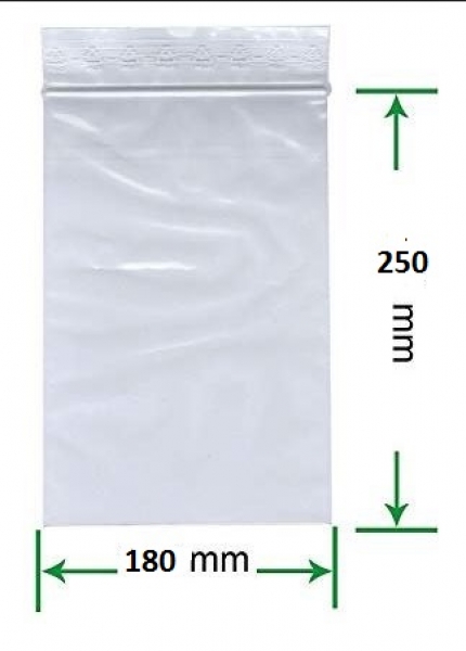 PE180x250 Verschlußbeutel PE 180x250 mm 10Stück