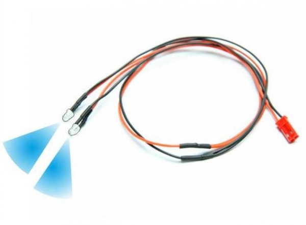 LED 5-10V/3mm blau BEC-St. 2x pm