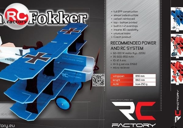 C9227 Crack- FOKKER 3Decker 890mm BLAU Kit