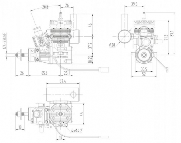 C9619 Benzinmotor NGH GT-9v2 9,0ccm/1,2PS