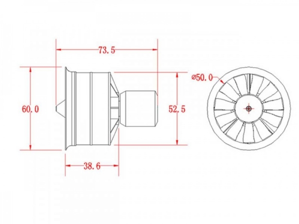 C9769 Impellereinheit 50 mm / 5400 KV / 3S