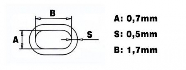 CS06CLIP Quetschhülsen ALU/oval 0,6mm 10Stück