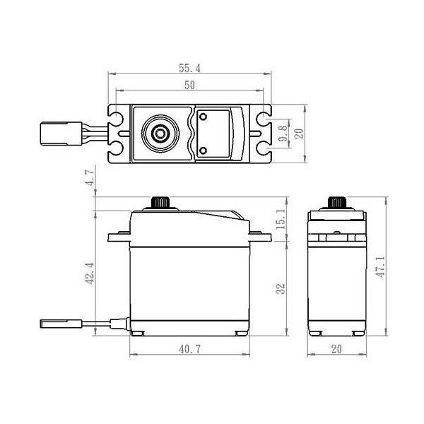 SC-0251MG Servo Savöx SC-0251MG Std.130/160N