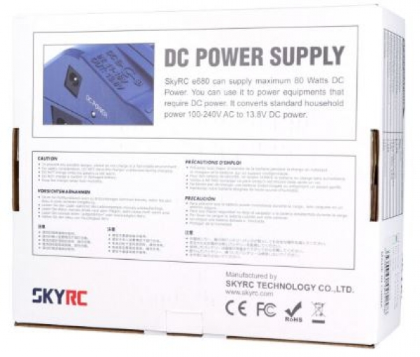 SK100149 SkyRC LADER E680 1-6S/-10A 80W ACDC