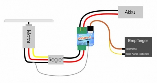 3107 UNISENS-E 3108 Sensor 55A/XT-30
