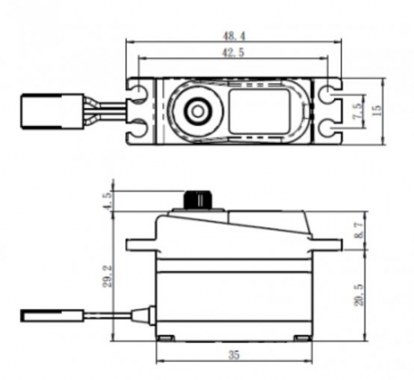 Servo Savöx SV-1257MG-HV 15mm