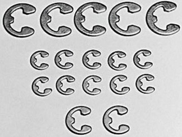 E-Ring-Set 2/3/4 mm 17 Stück