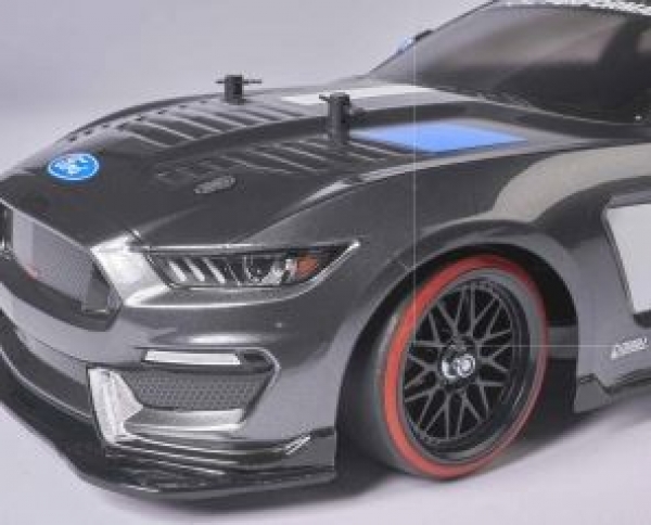 900157 Reifen/F. 1:10/Drift schwarz/rot 4 Stück