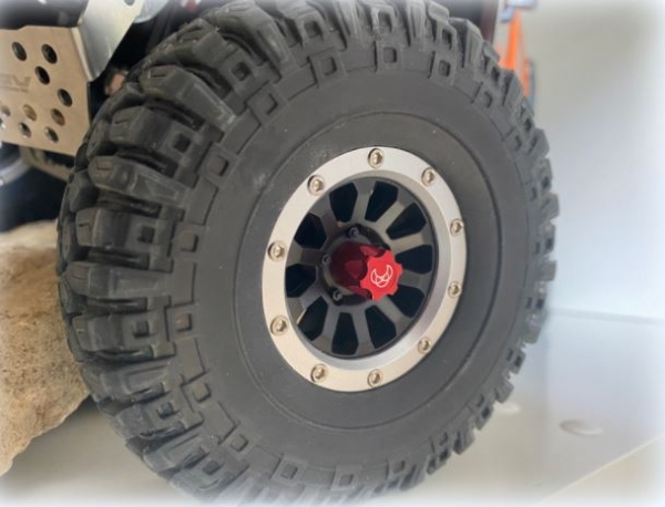 2560026 Radnabe M4/ALU Ø11mm/Länge 12mm rot 4 St.