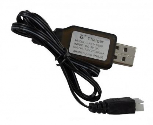 USB-Lader Lipo 7,4V/0,5A XH3pol