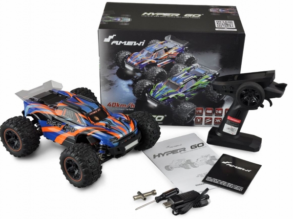 22619 HYPER GO TRUGGY BRUSHED 4WD 1:16 RTR BLAU/ORANGE