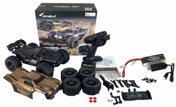 AM22659 HYPER GO TRUGGY BRUSHLESS 4WD 1:14 RTR mit 2 Karossen