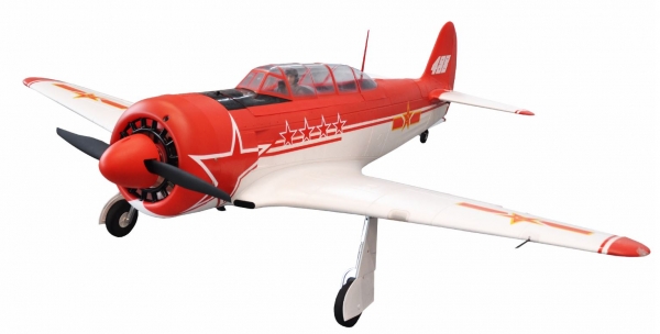 24100 AMXFLIGHT YAK-11 ROT/WEISS EPO 6S PNP