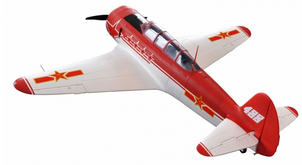 24100 AMXFLIGHT YAK-11 ROT/WEISS EPO 6S PNP