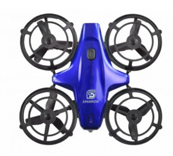 25326 SPARROW MINI-DROHNE MIT STEUERUNGSSENSOREN, BLAU