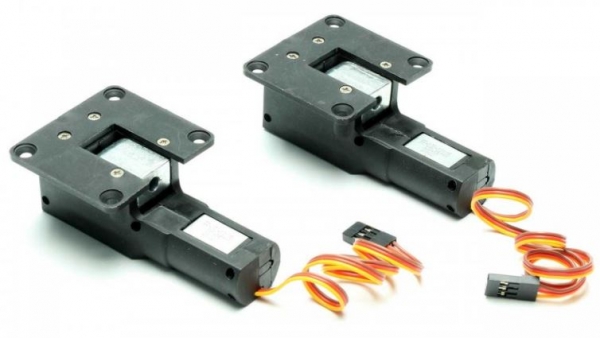 C5767 Einziehfahrwerk Mechanik elektrisch "L" 2-Bein / 2 Stück